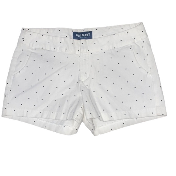 OLD NAVY Shorts Polkadots Chino Classic Casual Retro Womens 4 Minimalist Chic - Picture 2 of 5